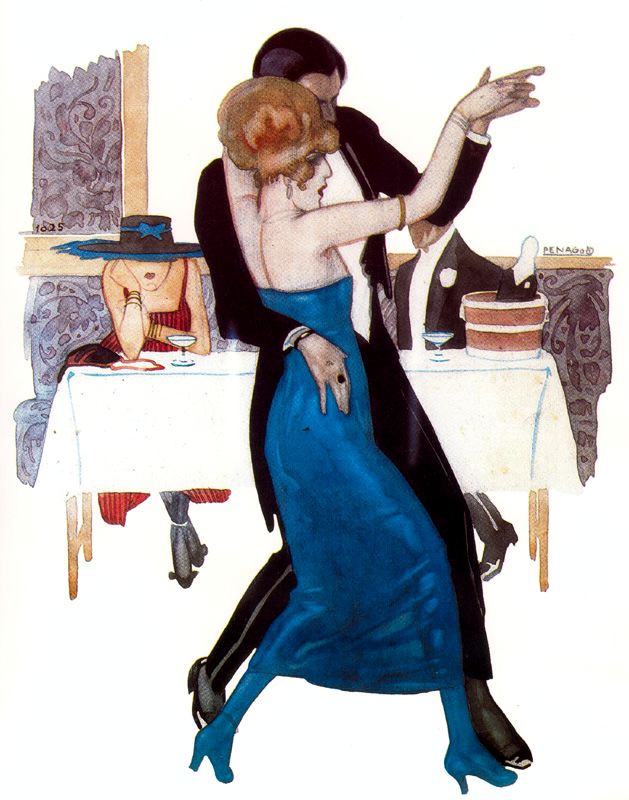 Pintura de Penagos, El baile, 1920 "Il.lustració"